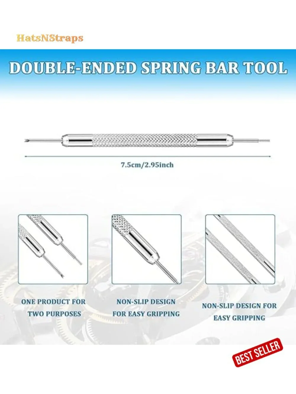 2 Pack Watch Link Removal Kit with Replacement Pins